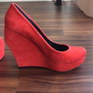 Dolce Vita red suede shoes